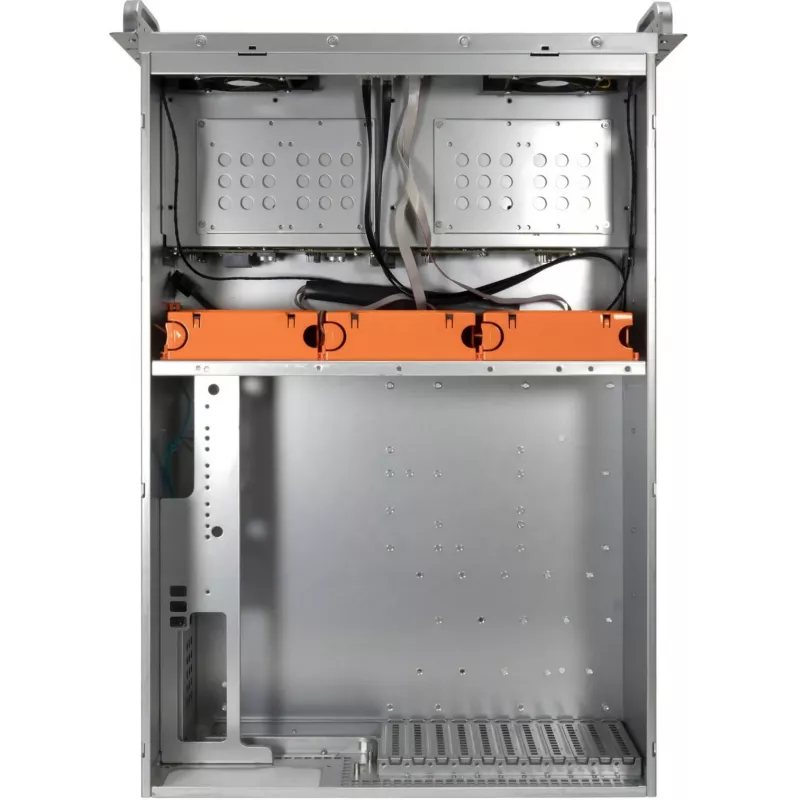 Inter-Tech IPC Storage 4U-4408-L caixa de servidor rackmount 4U, 8x 3,5 polegadas hot-swap, sem fonte de alimentação, preto