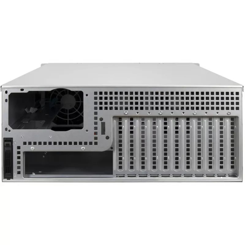 Inter-Tech IPC Storage 4U-4408-L caixa de servidor rackmount 4U, 8x 3,5 polegadas hot-swap, sem fonte de alimentação, preto
