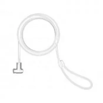 Compulocks Cabo de segurança universal com fecho - Fecho T-Bar com chave - Branco - 1,83 m