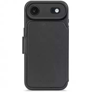 Carteira de pele Decoded amovível com MagSafe para iPhone 17 Air, preto