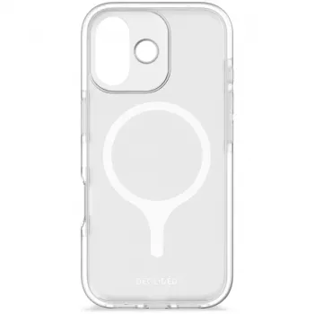 Decoded DropTec capa traseira transparente para iPhone 17 com MagSafe (Frosted White)