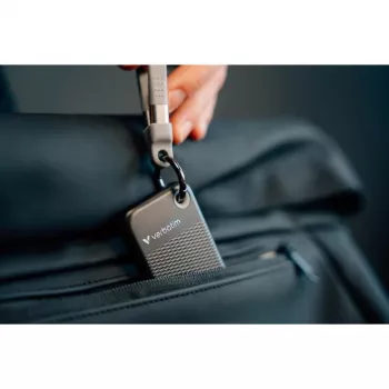 Unidade de estado sólido externa Verbatim Pocket SSD 128GB preto/cinzento USB 3.2 Gen 2
