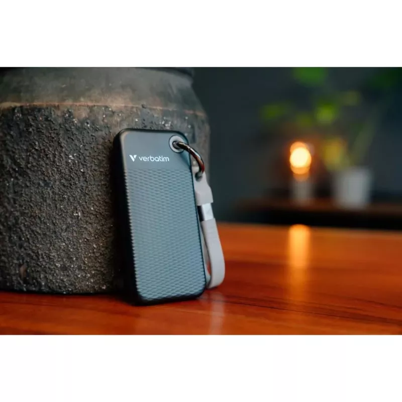 Unidade de estado sólido externa Verbatim Pocket SSD 128GB preto/cinzento USB 3.2 Gen 2