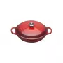 Assadeira rasa Le Creuset Signature em ferro fundido 30 cm vermelho cereja