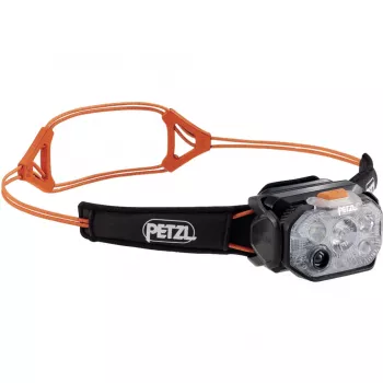 Lanterna frontal Petzl SWIFT RL preta/laranja