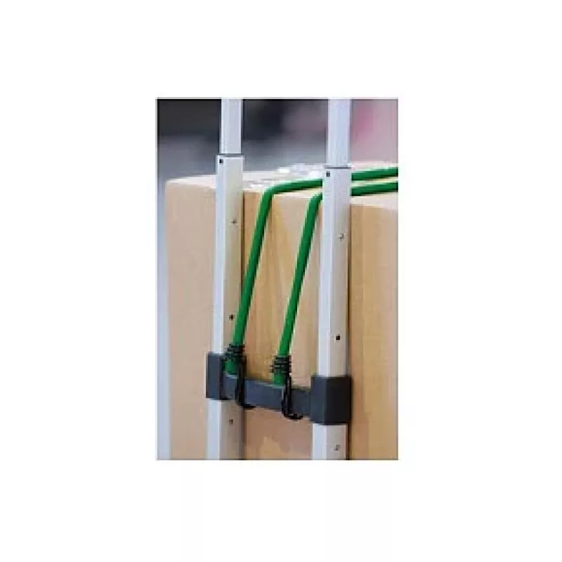 Master Lock 3021EURDAT Twin Wire Cordas elásticas com ganchos duplos, 0,8 m, 40 kg, verde, 2 unid.