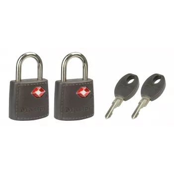 Master Lock 2 cadeados 20 mm cilindro de 3 pinos 4695EURTAST