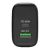 Carregador de parede PORT Designs USB-C PD 65W GaN ficha EU preto
