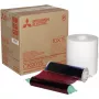 Kit de papel de impressão Mitsubishi CK 9015 10 x 15 - 600 impressões, sublimação térmica, papel fotográfico brilhante