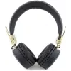 Auscultadores Bluetooth over-ear GUESS GUBH704GEMK, pretos, logótipo metálico 4G