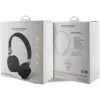 Auscultadores Bluetooth over-ear GUESS GUBH704GEMK, pretos, logótipo metálico 4G