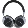 Auscultadores Bluetooth on-ear sem fios Karl Lagerfeld Saffiano Metal Logo pretos