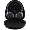 Auscultadores Bluetooth on-ear sem fios Karl Lagerfeld Saffiano Metal Logo pretos