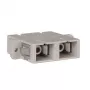 Acoplador de fibra ótica Tripp Duplex MMF/SMF Multimodo Monomodo SC/SC - Acoplador de rede - SC Multimodo (Bege)