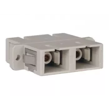 Acoplador de fibra ótica Tripp Duplex MMF/SMF Multimodo Monomodo SC/SC - Acoplador de rede - SC Multimodo (Bege)