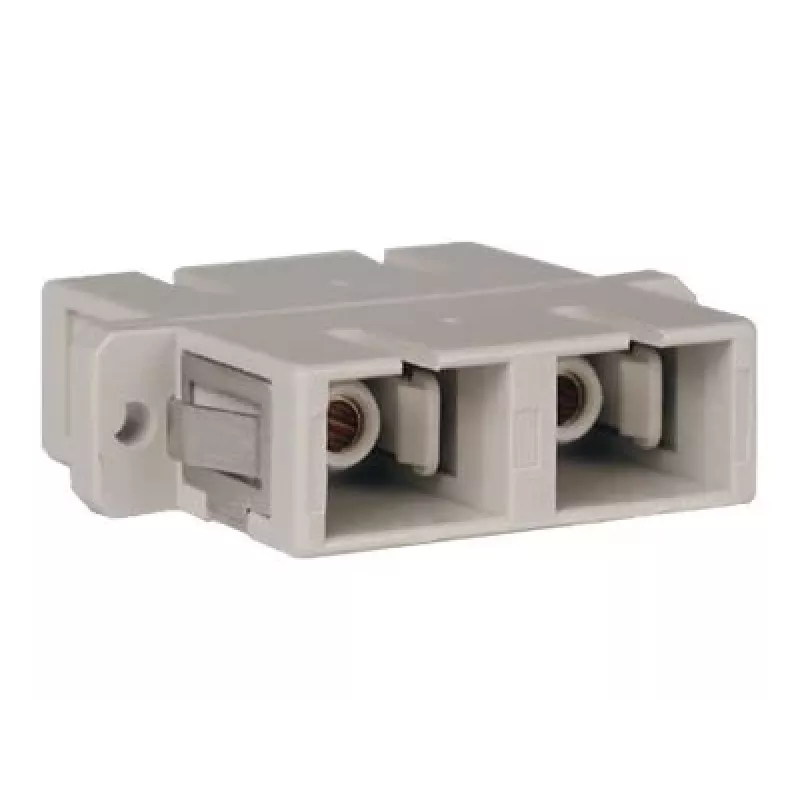 Acoplador de fibra ótica Tripp Duplex MMF/SMF Multimodo Monomodo SC/SC - Acoplador de rede - SC Multimodo (Bege)