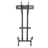 Carrinho para TV/monitor com rodas Eaton Tripp Lite Series - para TVs e monitores de 37 a 70 polegadas - Classic Edition - Preto, Prateado