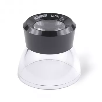 Lupa de mesa KAISER 8x com lente de vidro acromática