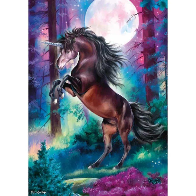 Schmidt Spiele Einhorn bei Vollmond Puzzle 1000 peças