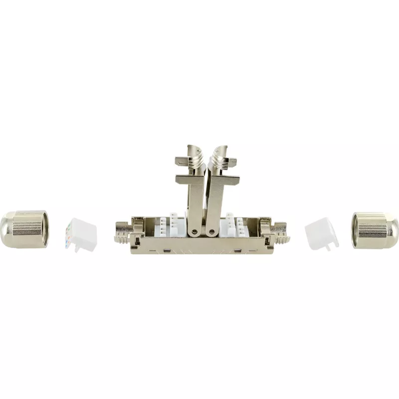 Schwaiger Conector de cabo de rede Keystone CAT 6A blindado módulo RJ45 sem ferramentas