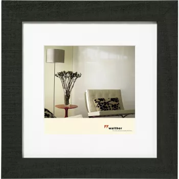 Walther Design Home Moldura de fotografias 30x30 cm, Madeira preta HO330B