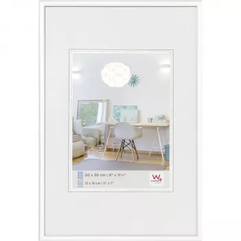 Walther Design New Lifestyle 20x30 Moldura para fotografias de plástico branca 13x18 cm