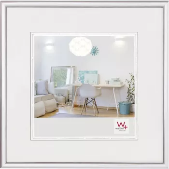 Walther New Lifestyle 30x30 cm Moldura para fotografias prateada de plástico KV330S