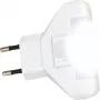Luz noturna LED REV 1W branco frio lâmpada de ficha com sensor crepuscular