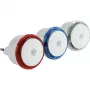 Conjunto de luzes noturnas LED REV 3 unid. - vermelho, azul, branco/aneis transparentes - 0,8 W - sensor crepuscular