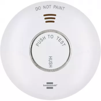 Brennenstuhl Connect WiFi RM A 3020 detetor de fumo inteligente com controlo por app, a pilhas, 120 mm x 36 mm, branco