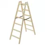 Hailo H40 StandardLine Escadote de madeira de dois lados 2x6