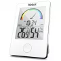 MEBUS 11130 Termo-higrómetro Branco - Monitor digital de temperatura e humidade com ecrã LCD