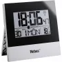 Mebus 41787 Relógio de parede com radiofrequência, Prateado/Branco, 30 cm, DCF77