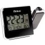 Mebus 42425 Despertador com projeção - Digital LCD, 12/24h, Temperatura, Preto/Cinzento
