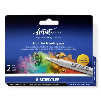 STAEDTLER Multi Ink Blending Pen pack de 2 Incolor