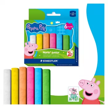 STAEDTLER Junior Giz de rua Peppa Pig 6 unid. embalagem de cartão