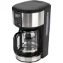 Máquina de café de filtro semiautomática Russell Hobbs Buckingham 20680-56, 1,25 l, 1000 W, Preto/Prata