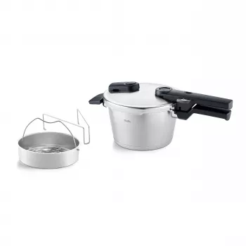 Panela de pressão Fissler Vitaquick Premium 4,5L, conjunto de 3 peças 22 cm