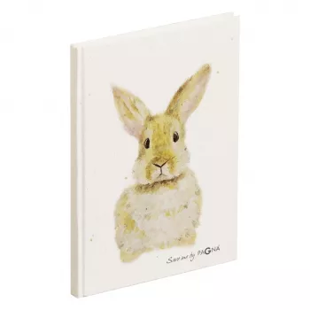 Caderno PAGNA Hase A5 pontilhado Bege capa dura 128 páginas