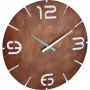 Relógio de parede radiocontrolado TFA Contour 35 cm Ferrugem/Branco