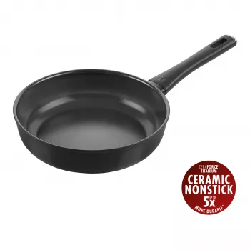 Frigideira salteadora ZWILLING Madura Plus 24 cm, preto, alumínio