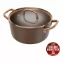 Panela para sopa ZWILLING Milano com tampa de vidro 24 cm, castanho