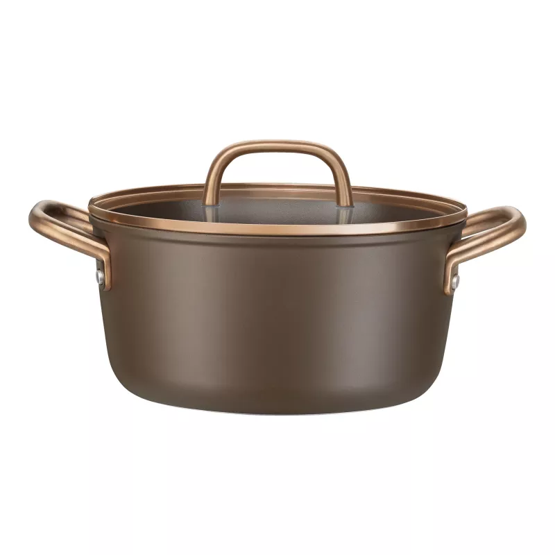 Panela para sopa ZWILLING Milano com tampa de vidro 24 cm, castanho