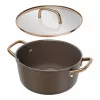 Panela para sopa ZWILLING Milano com tampa de vidro 24 cm, castanho