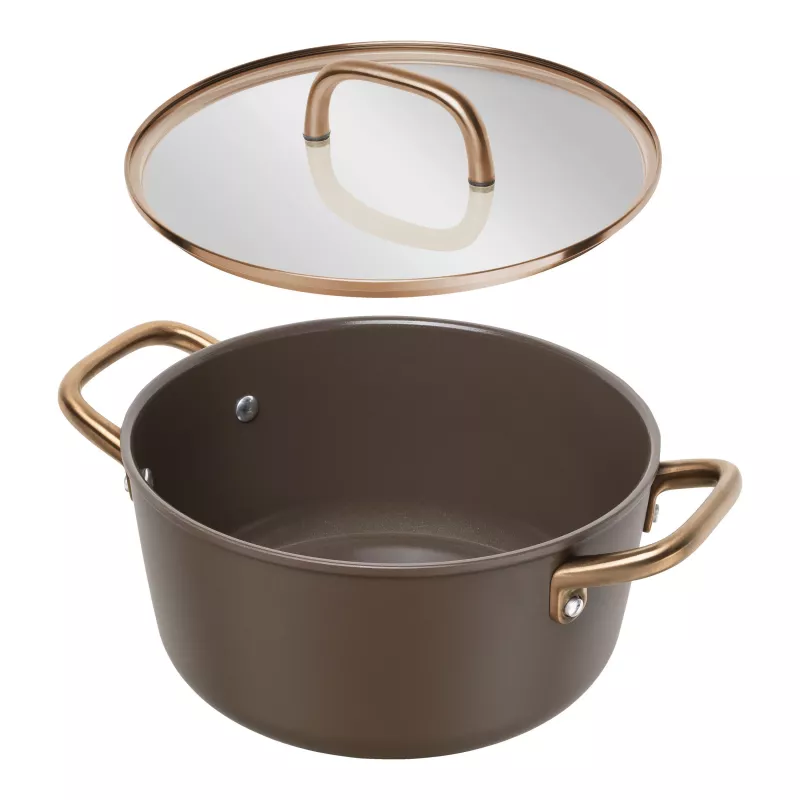 Panela para sopa ZWILLING Milano com tampa de vidro 24 cm, castanho