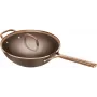 Wok ZWILLING Milano com tampa de vidro 30 cm, castanho