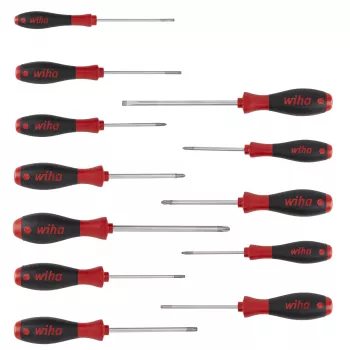 Conjunto de chaves de fendas Wiha SoftFinish 12 peças fenda PH PZ TORX (302HK12)