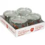 Frasco de borda redonda WECK Tulipa 0,5L conjunto de 4