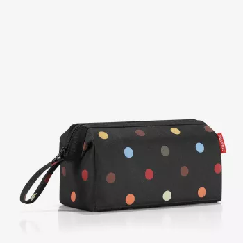 Necessaire de viagem Reisenthel WC7009 Travel Cosmetic Dots - poliéster multicolor com fecho de correr, 3 bolsas