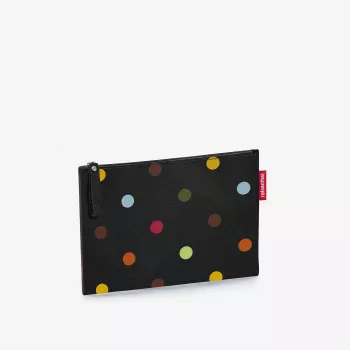 Bolsa de cosmética Reisenthel Case 1 Dots preto multicolor poliéster 240 mm x 170 mm